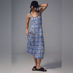 Anthropologie Dhruv Kapoor Plaid Midi Dress XL $210